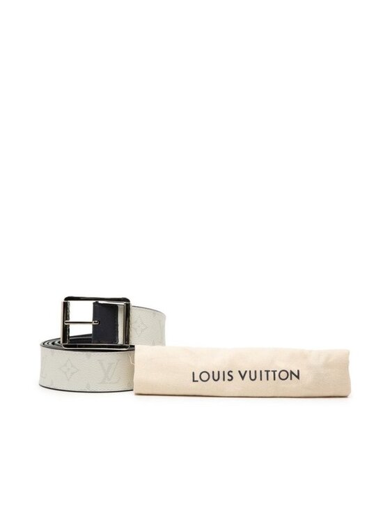 Louis Vuitton Monogram Ceinture Reverso 120 48 White Navy Leather 1- Belt main image 5